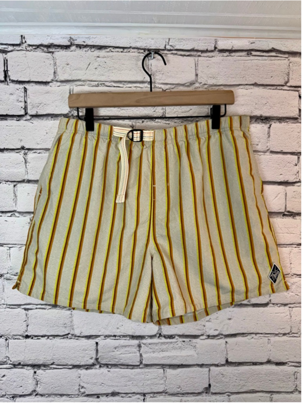 Men's Prana Shorts size Large Indio Heritage Shorts Yarrow Striped 5’ inseam NWT - Picture 4 of 16